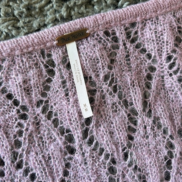 FREE PEOPLE Lilac Say Hello Oversized Tunic Sweater Size M - Picture 11 of 14